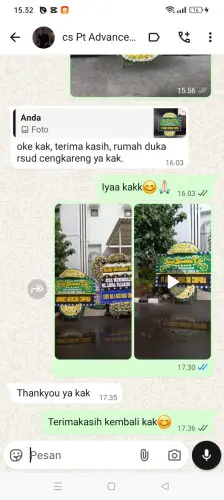 Testimonial Papan Bunga Pernikahan serpong
