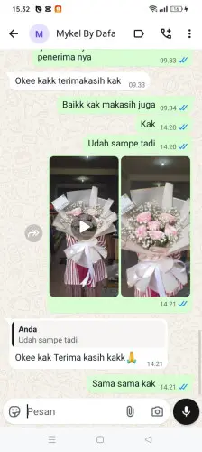 Testimonial Buket Bunga serpong