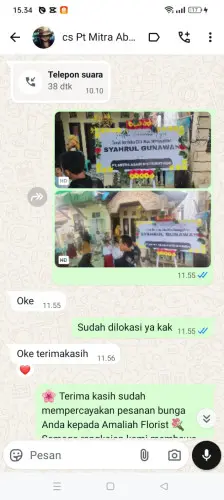 Testimonial Papan Bunga serpong