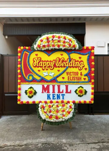 Papan Bunga Pernikahan serpong